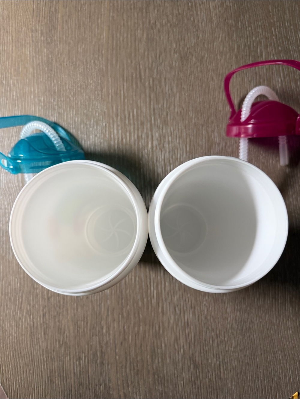 Great Wolf Lodge Refillable Cup Blue & Pink Water Bottles with Handles - Picture 3 of 3